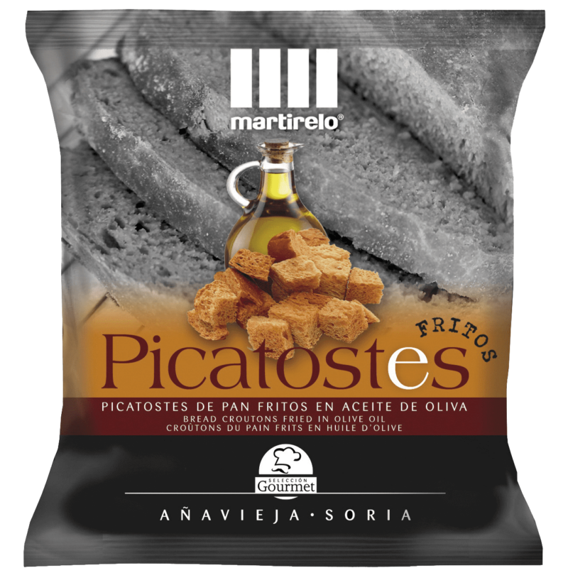 Picatostes gourmet fritos en aceite de oliva
