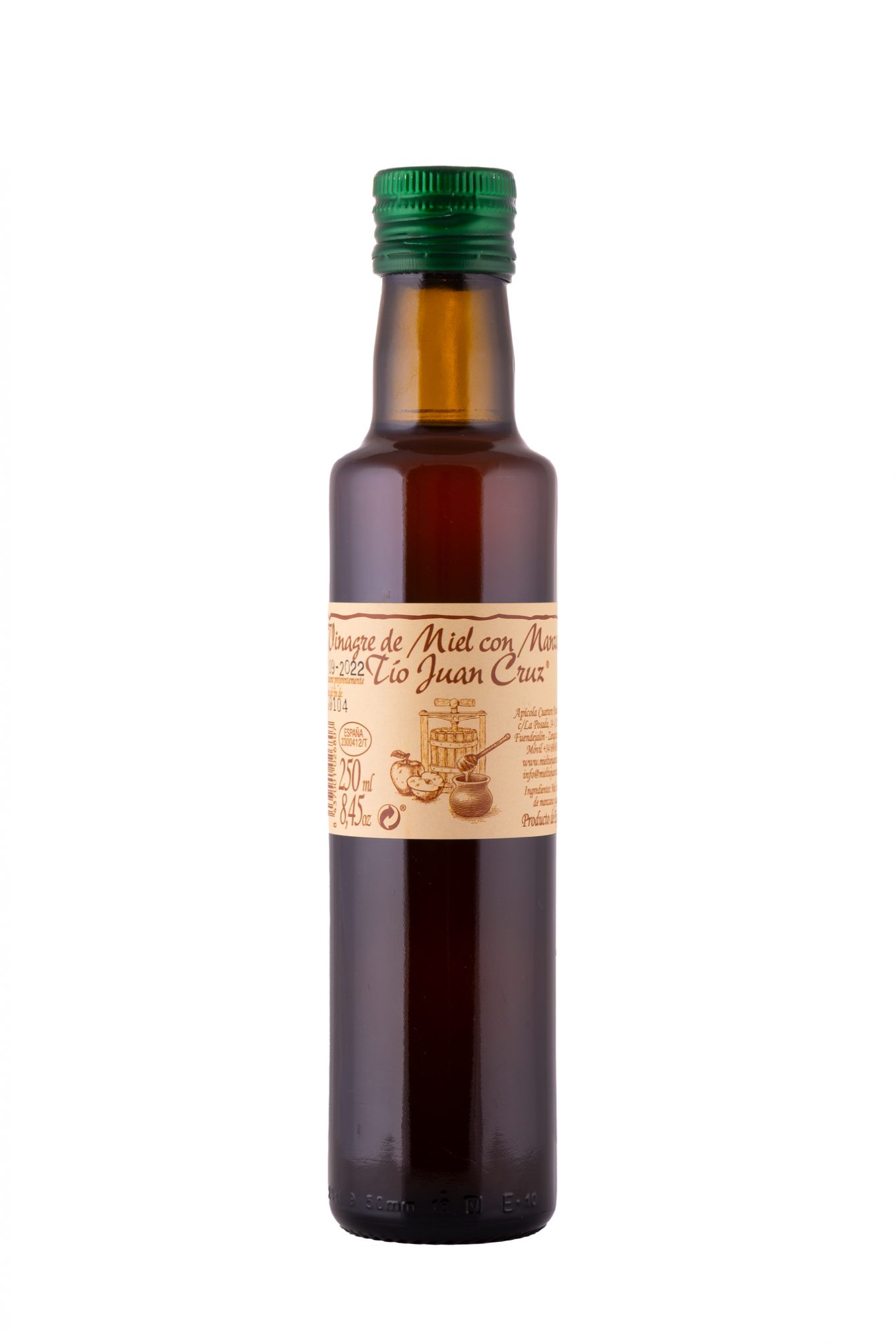 Vinagre de miel con manzana Tío Juan Cruz Tienda de conservas gourmet a domicilio en Madrid