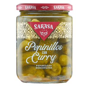 Pepinillos con curry