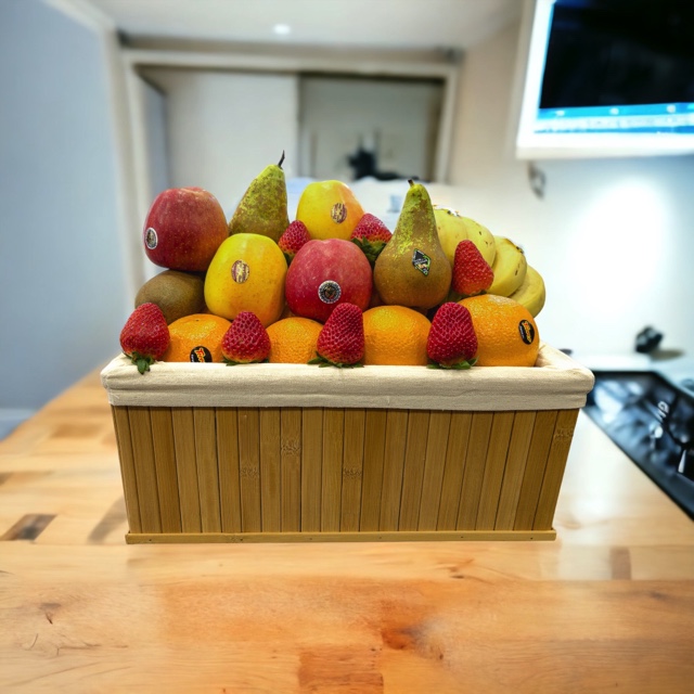 Cesta de frutas de temporada