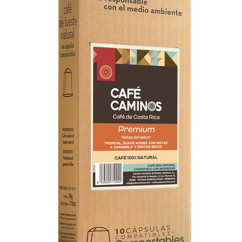 Café Caminos capsula premium (Arabica)